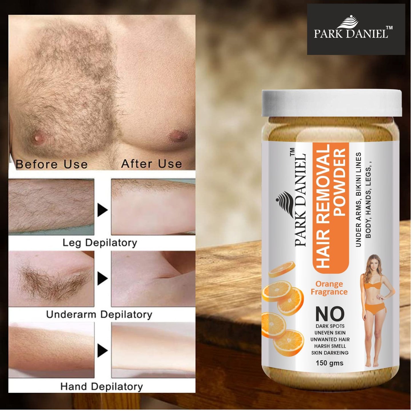 Orange Peel™ Herbal Body Wax Powder+Vitamin C(150gm)